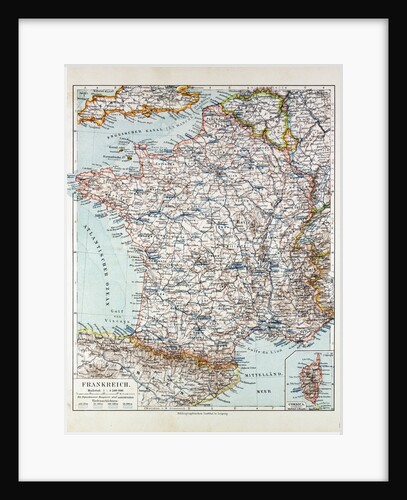 Map of France 1899 by Anonymous
