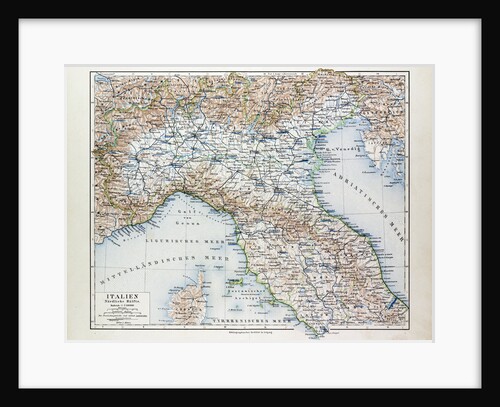 Map of North Italy 1899 by Anonymous