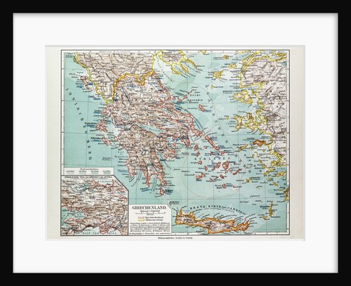 Map of Greece 1899 by Anonymous