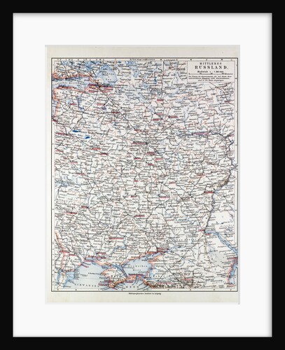 Map of Central Russia 1899 by Anonymous