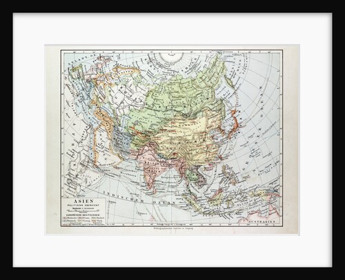 Map of Asia 1899 by Anonymous