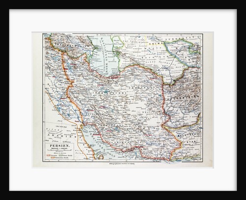 Map of Iran 1899 by Anonymous
