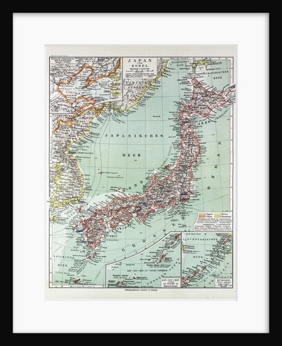 Map of Japan 1899 by Anonymous