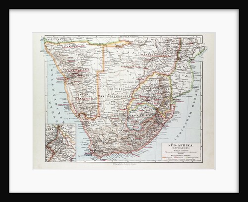 Map of South Africa 1899 by Anonymous