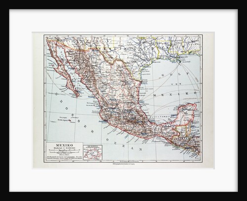 Map of Mexiko 1899 by Anonymous