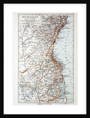 Map of the South of Brazil 1899 by Anonymous