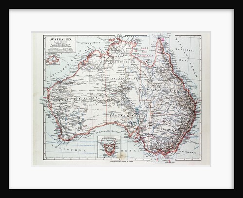 Map of Australia 1899 by Anonymous