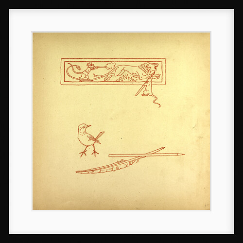 A Bird and a Feather and a Mouse Shooting at a Lion by Anonymous
