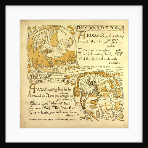 The Cock and the Pearl the Wolf and the Lamb by Anonymous
