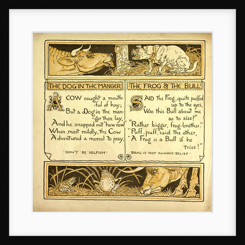The Dog in the Manger the Frog and the Bull by Anonymous