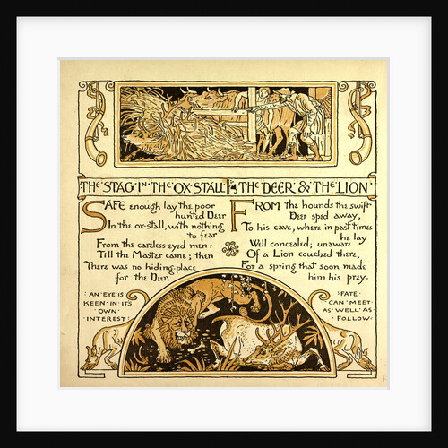 The Stag in the Ox Stall the Deer and the Lion by Anonymous