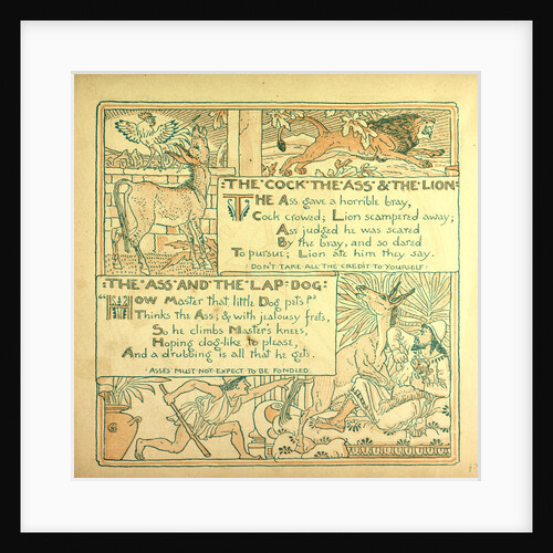 The Cock the Ass and the Lion the Ass and the Lap Dog by Anonymous