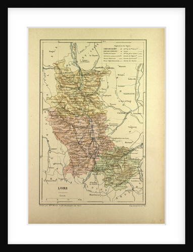 Map of Loire France by Anonymous