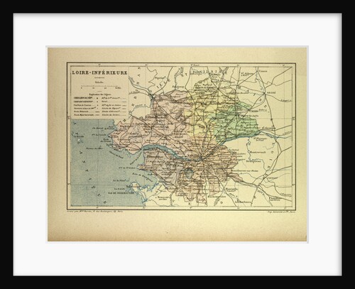 Map of Loire-Inférieure France by Anonymous