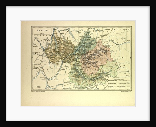 Map of Savoie France by Anonymous