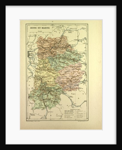 Map of Seine-Et-Marne France by Anonymous