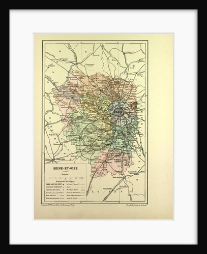 Map of Seine-Et-Oise France by Anonymous