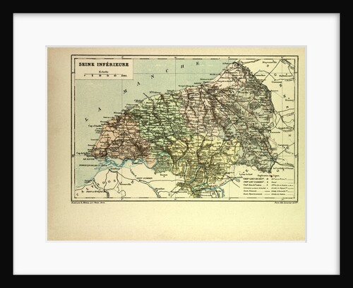 Map of Seine Inférieure France by Anonymous