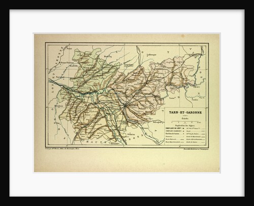 Map of Tarn-Et-Garonne France by Anonymous