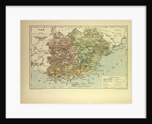 Map of Var France by Anonymous