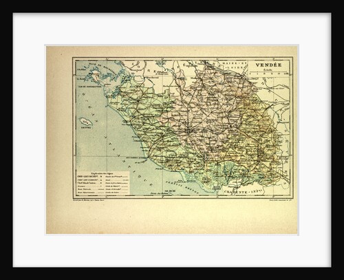 Map of Vendée France by Anonymous
