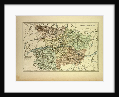 Map of Maine-Et-Loire France by Anonymous