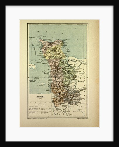 Map of Manche France by Anonymous
