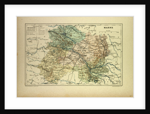 Map of Marne France by Anonymous