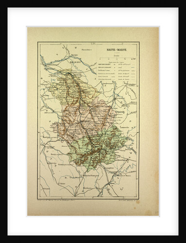 Map of Haute-Marne France by Anonymous