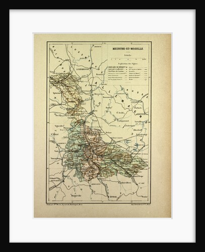 Map of Meurthe-Et-Moselle France by Anonymous