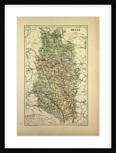 Map of Meuse France by Anonymous