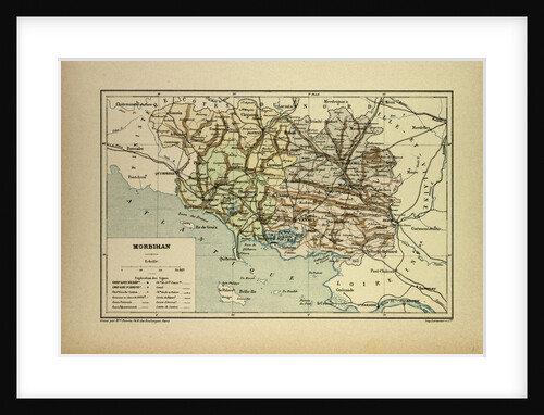 Map of Morbihan France by Anonymous