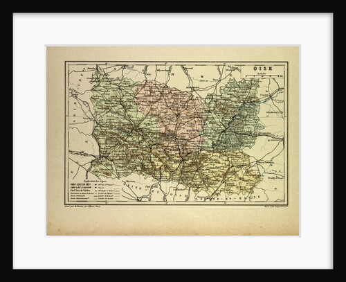 Map of Oise France by Anonymous