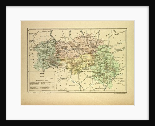 Map of Orne France by Anonymous