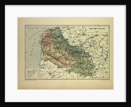 Map of Pas-De-Calais France by Anonymous