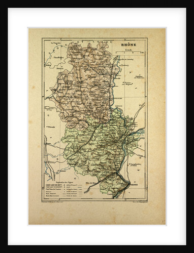 Map of Rhône France by Anonymous