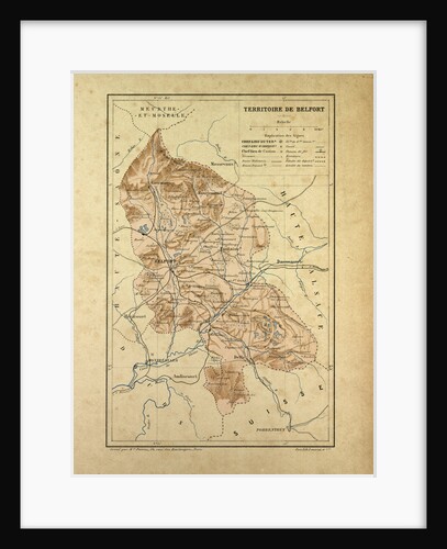 Map of Territoire De Belfort France by Anonymous