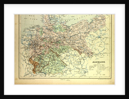 Map of Germany by Anonymous