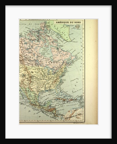 Map of North America by Anonymous