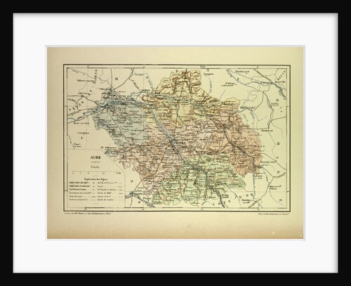 Map of Aube France by Anonymous