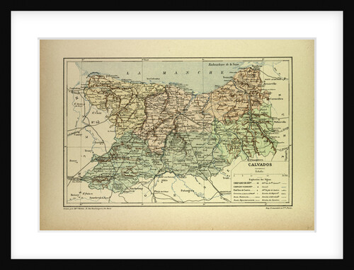 Map of Calvados France by Anonymous