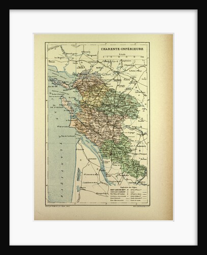 Map of Charente-Inférieure France by Anonymous