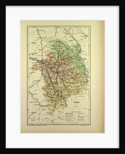 Map of Cher France by Anonymous