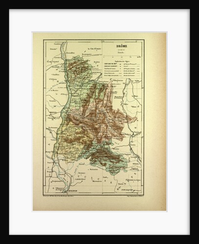 Map of Drôme France by Anonymous
