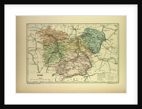 Map of Eure France by Anonymous
