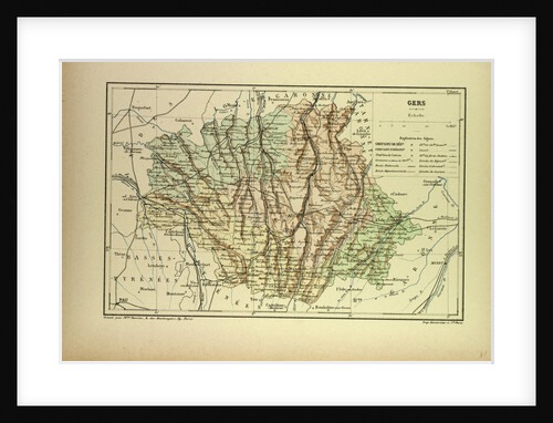 Map of Gers France by Anonymous