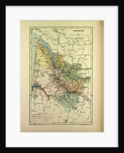 Map of Gironde France by Anonymous