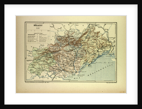 Map of Hérault France by Anonymous