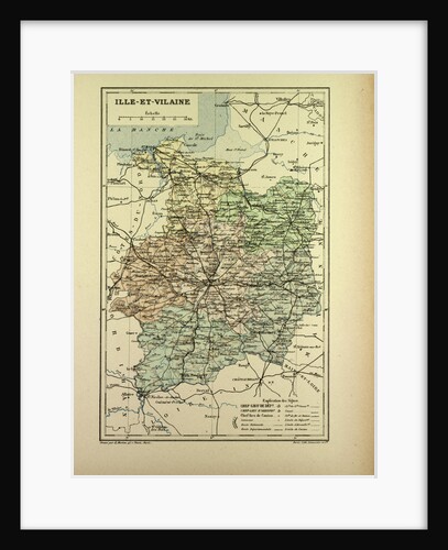 Map of Ille-Et-Vilaine France by Anonymous