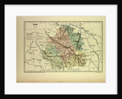 Map of Indre France by Anonymous